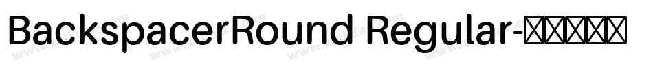 BackspacerRound Regular字体转换